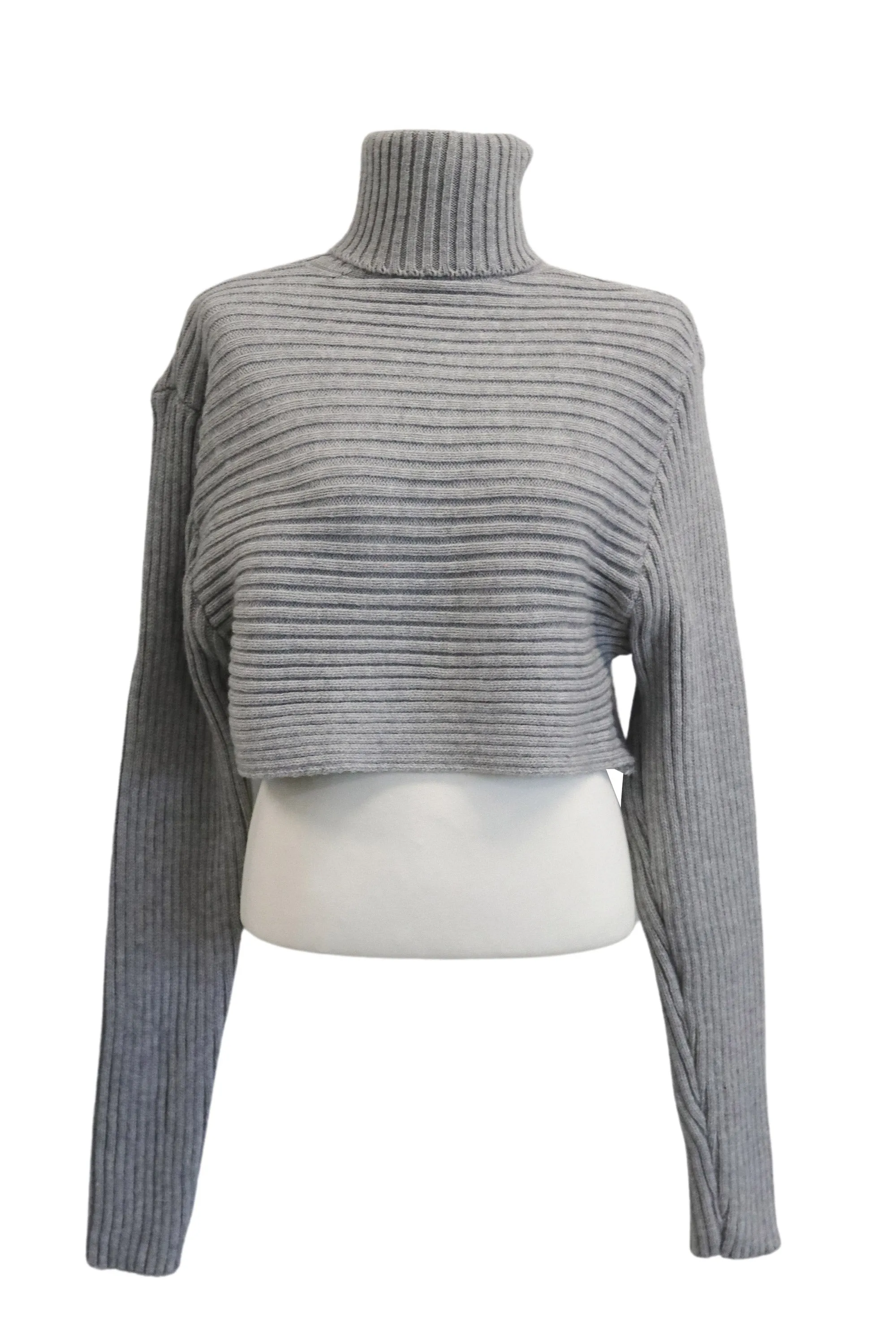 Hannah High Neck Ribbed Sweater