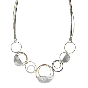 Israeli Dganit Hen Multi Chain Dynamic Fusion Necklace