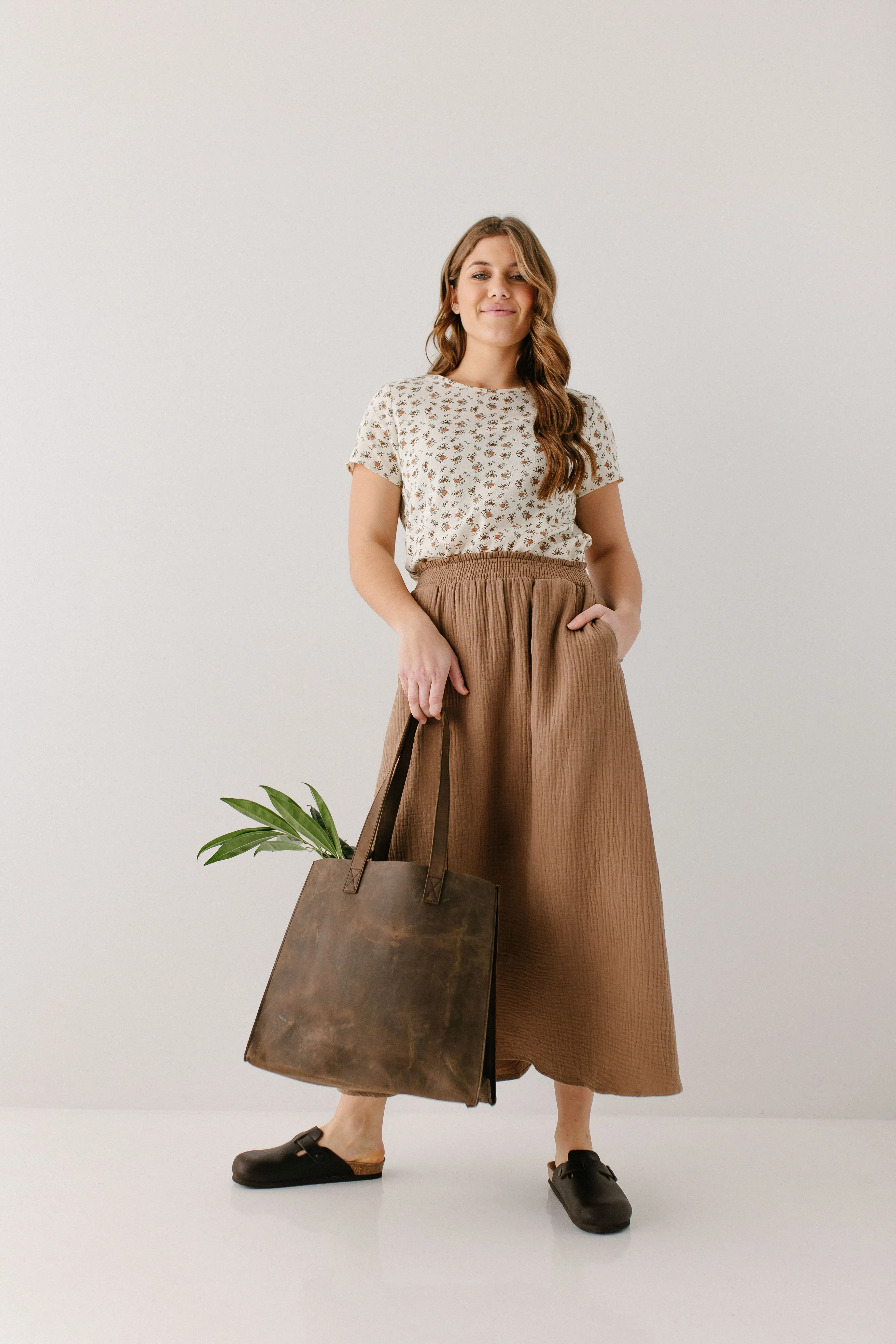 'Jane' Cotton Gauze Maxi Skirt