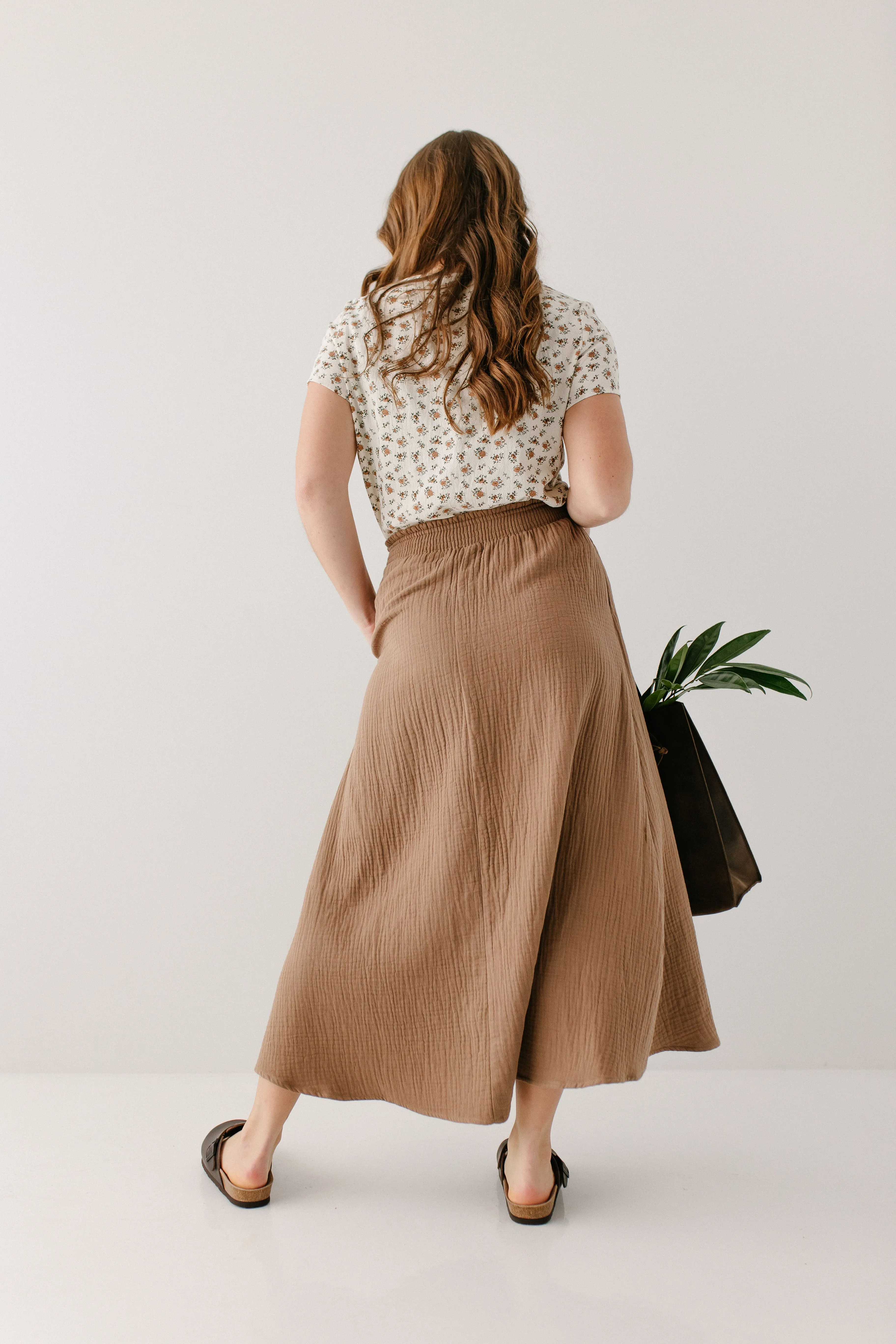 'Jane' Cotton Gauze Maxi Skirt