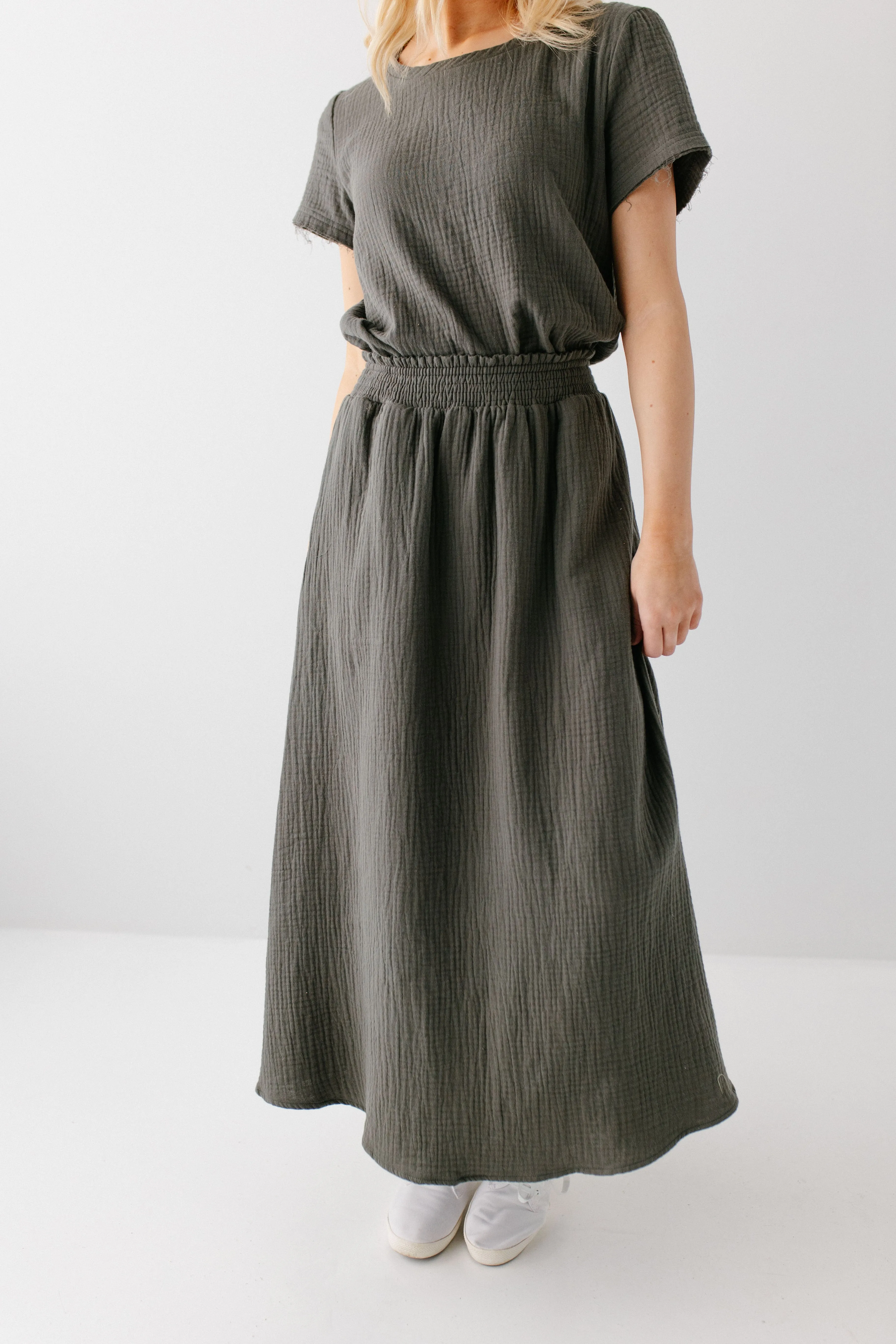 'Jane' Cotton Gauze Maxi Skirt