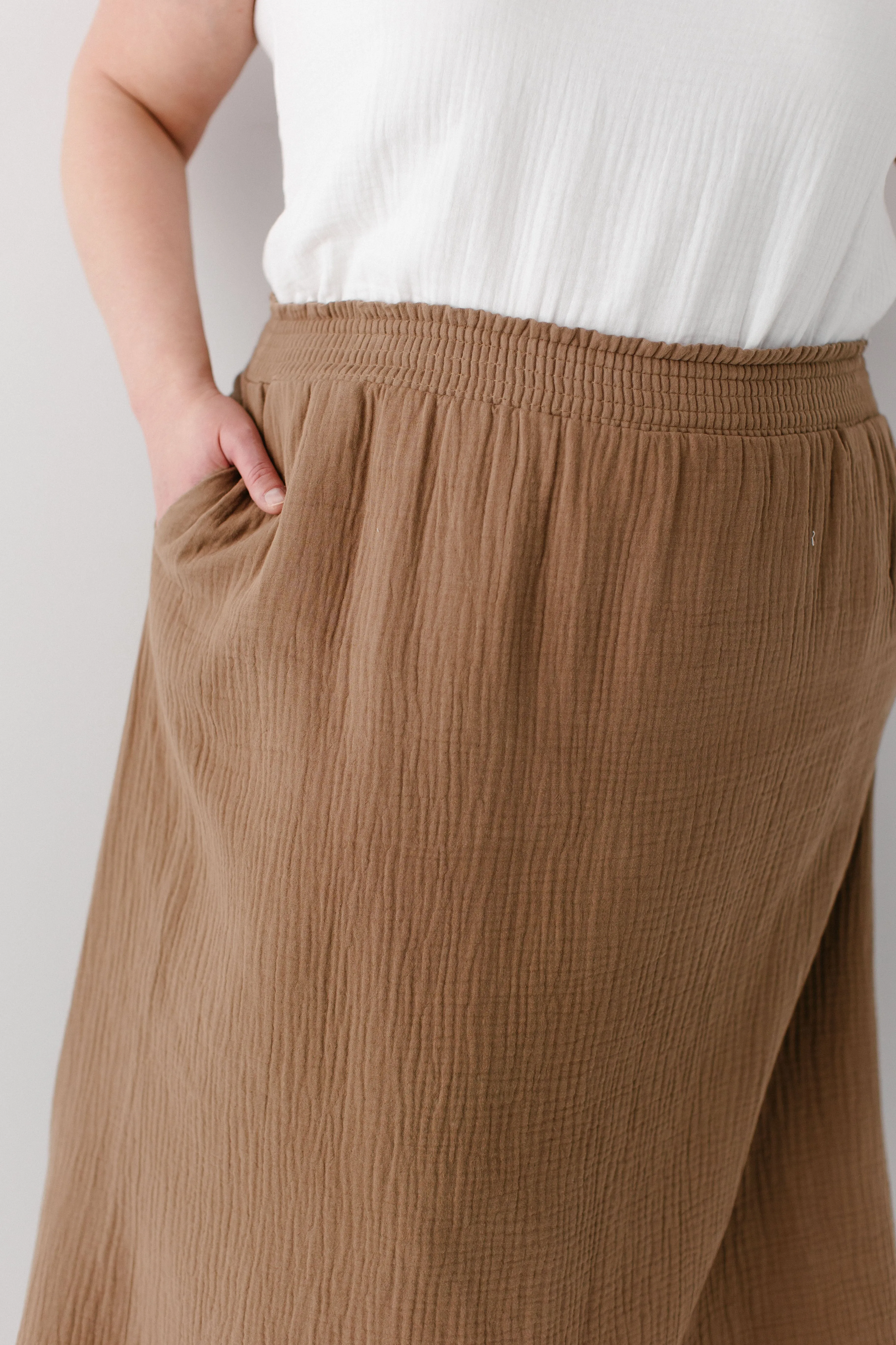 'Jane' Cotton Gauze Maxi Skirt