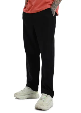 Jet Black Corduroy Trousers