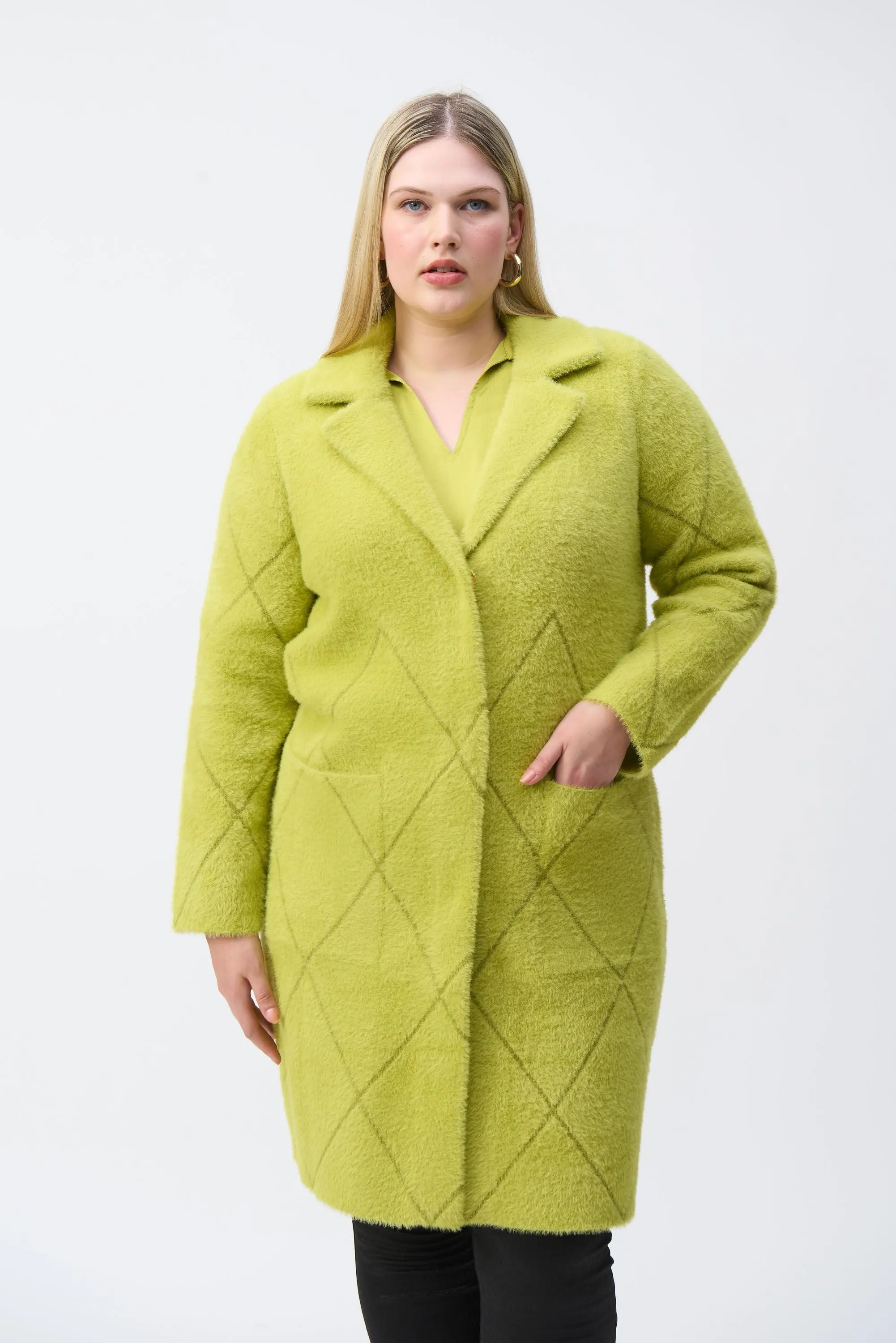 Joseph Ribkoff - 233951F24 Wasabi Coat