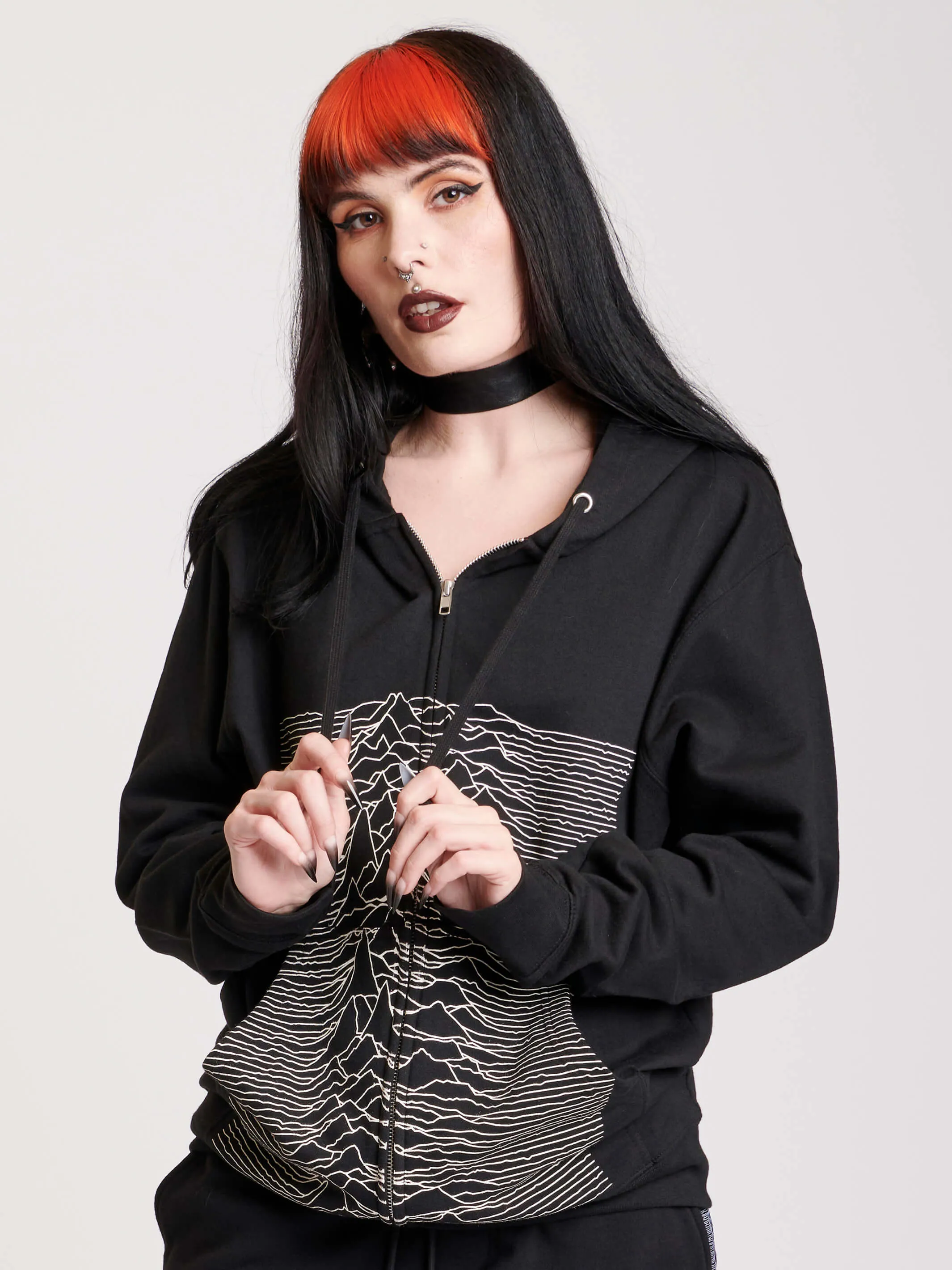 Joy Division Unknown Pleasures Zip Up Hoodie