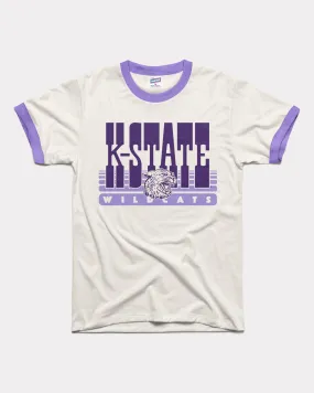 K-State Wildcats 70s White & Purple Unisex Ringer