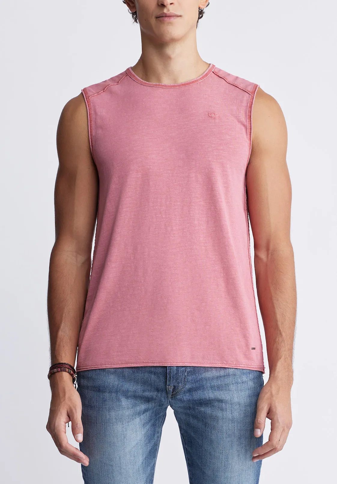 Karmola Men's Sleeveless Top in Mineral Red - BM24235