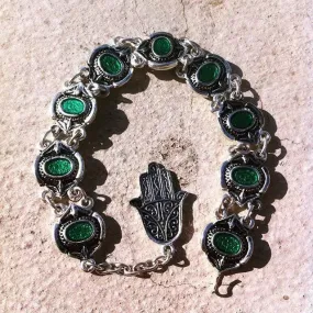 Khmissa Bracelet - Green