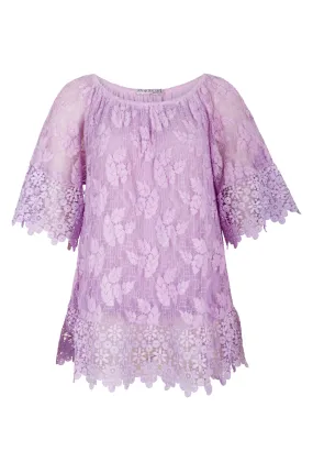 Lace Tunic made in Italy | LILAC | 0404AR