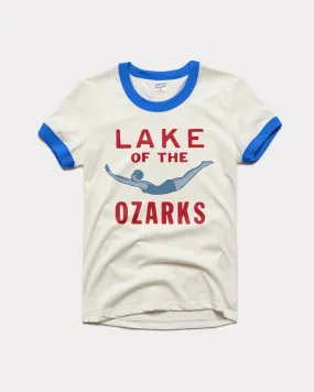 Lake of the Ozarks White & Royal Women's Ringer