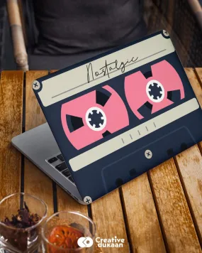 Laptop Skin Which You Can't Resist With Cassette Print