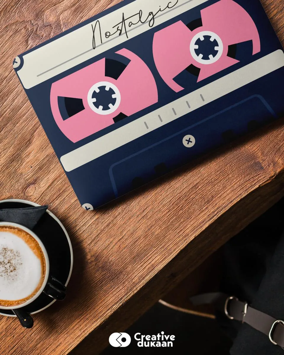 Laptop Skin Which You Can't Resist With Cassette Print