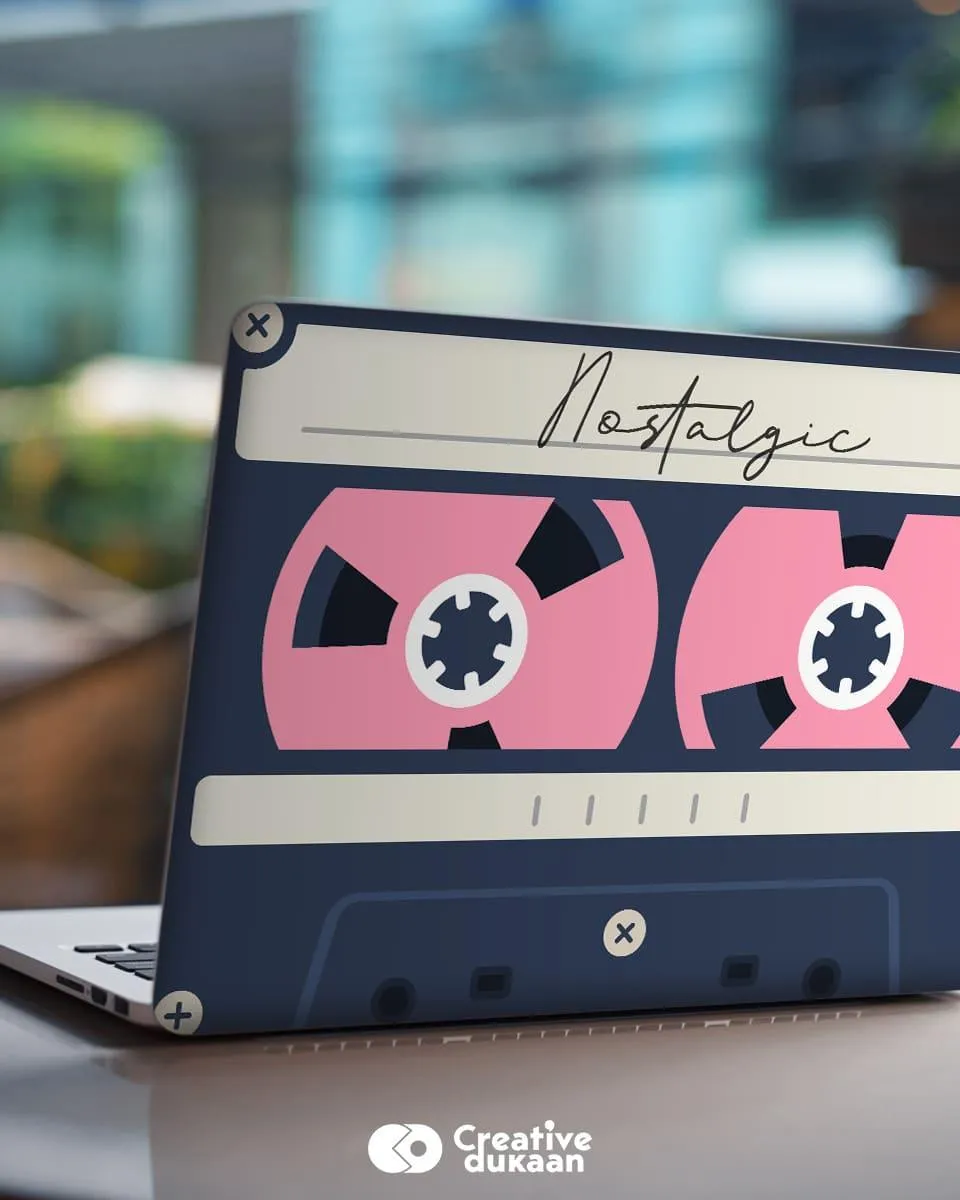 Laptop Skin Which You Can't Resist With Cassette Print