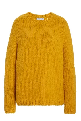 Lawrence Knit Sweater in Saffron Welfat Cashmere