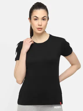 Legacy Women Cotton Black T-Shirt