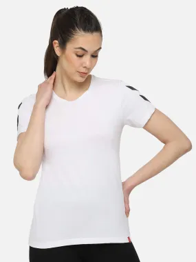 Legacy Women Cotton White T-Shirt