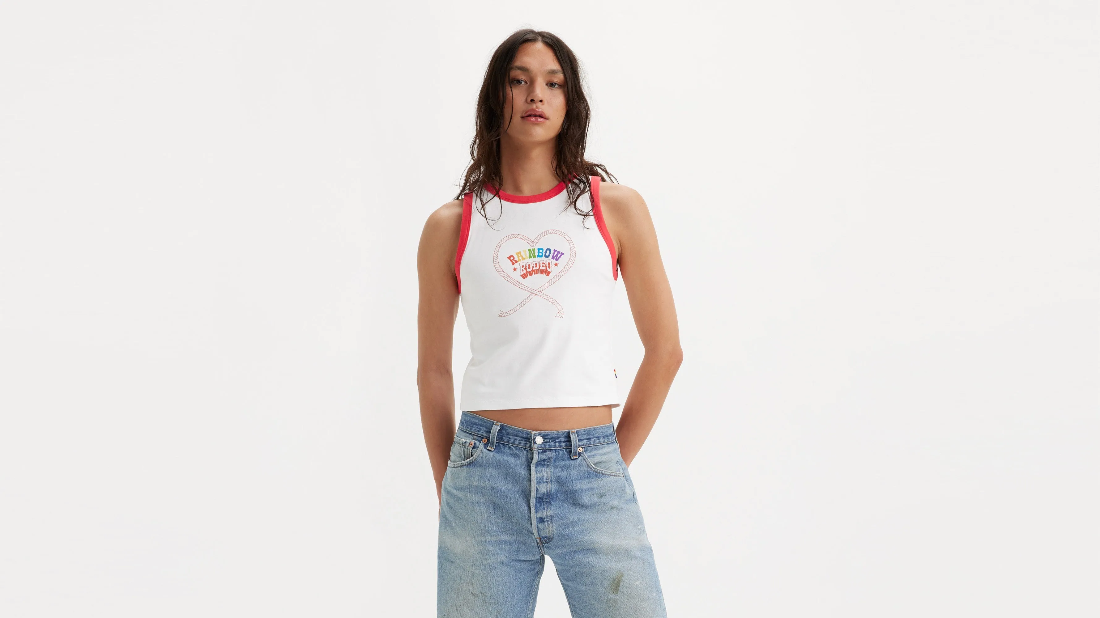 Levi's® Pride Rainbow Rodeo Ringer Tank