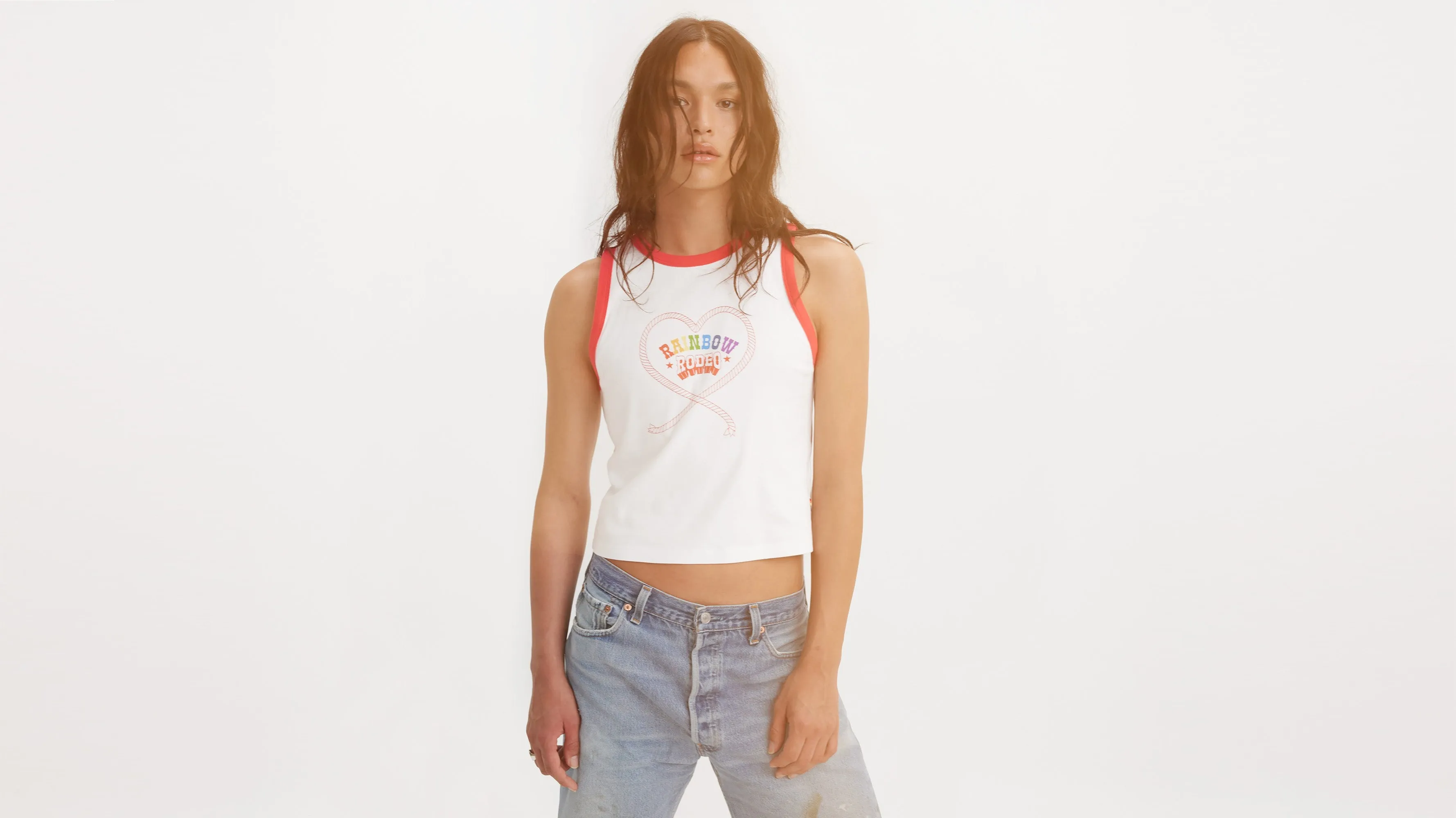 Levi's® Pride Rainbow Rodeo Ringer Tank