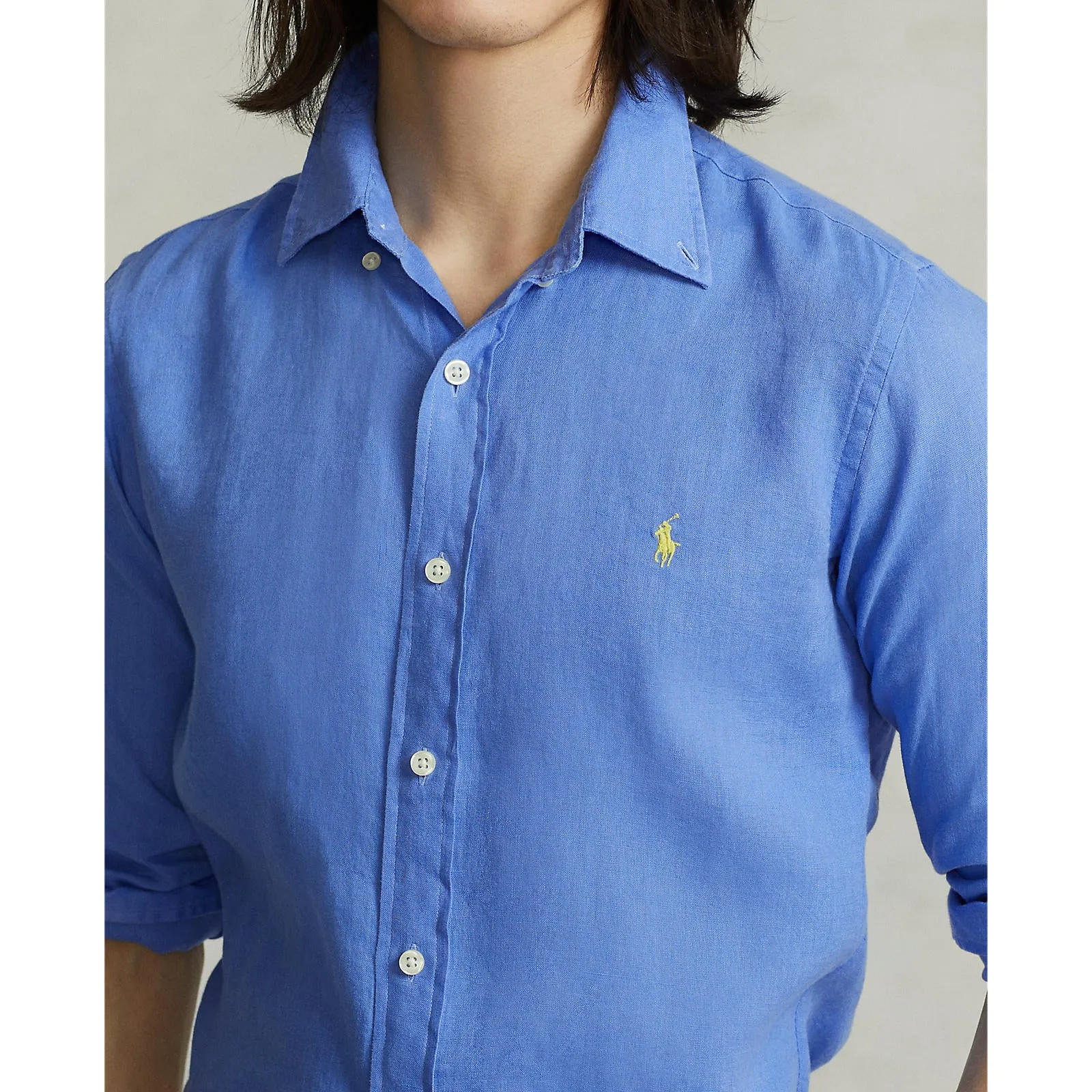 Linen Shirt - Bright Blue