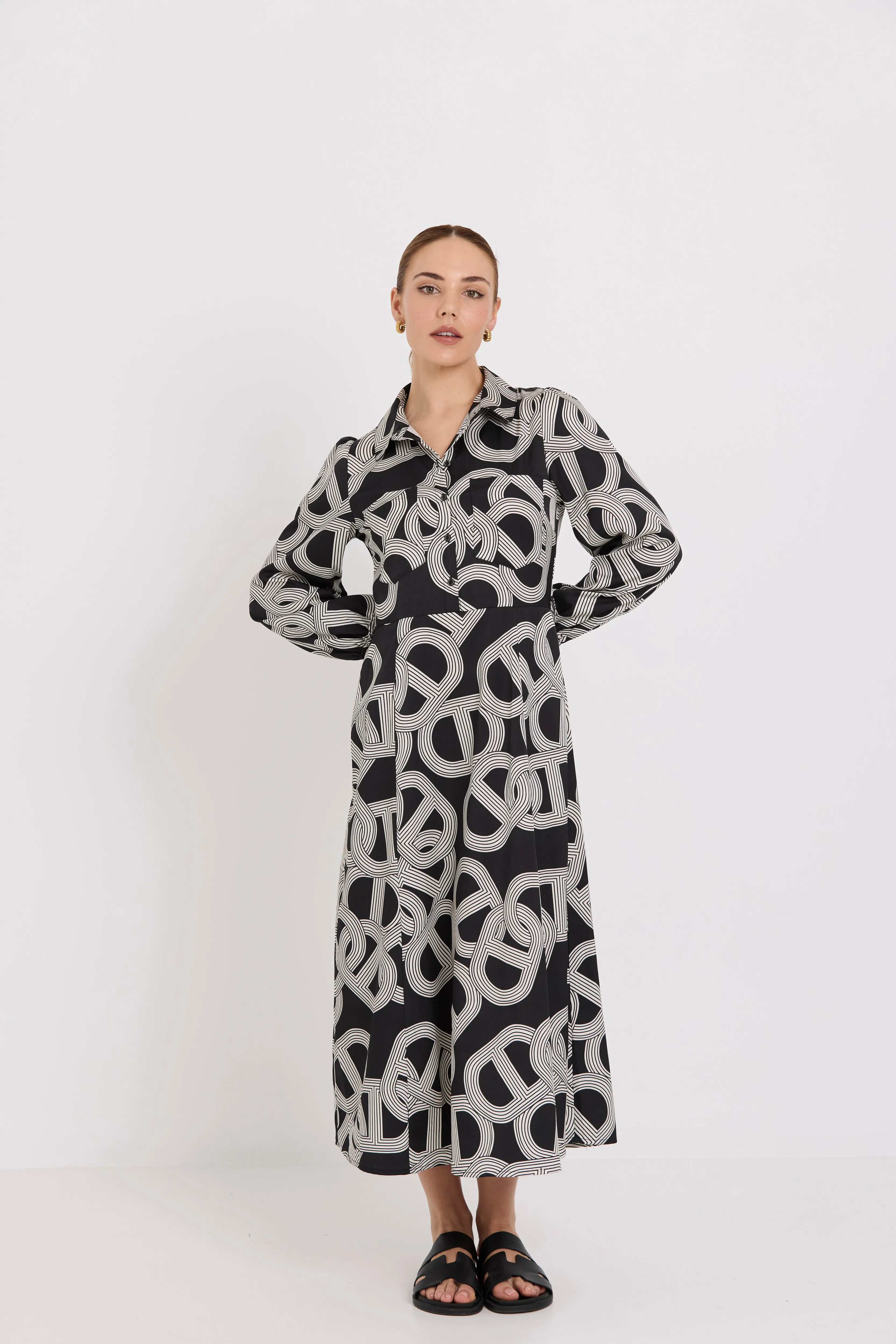 Lucie Dress | Circuit Print