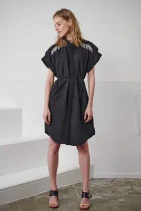 MARC CHAINS shirt dress - Black