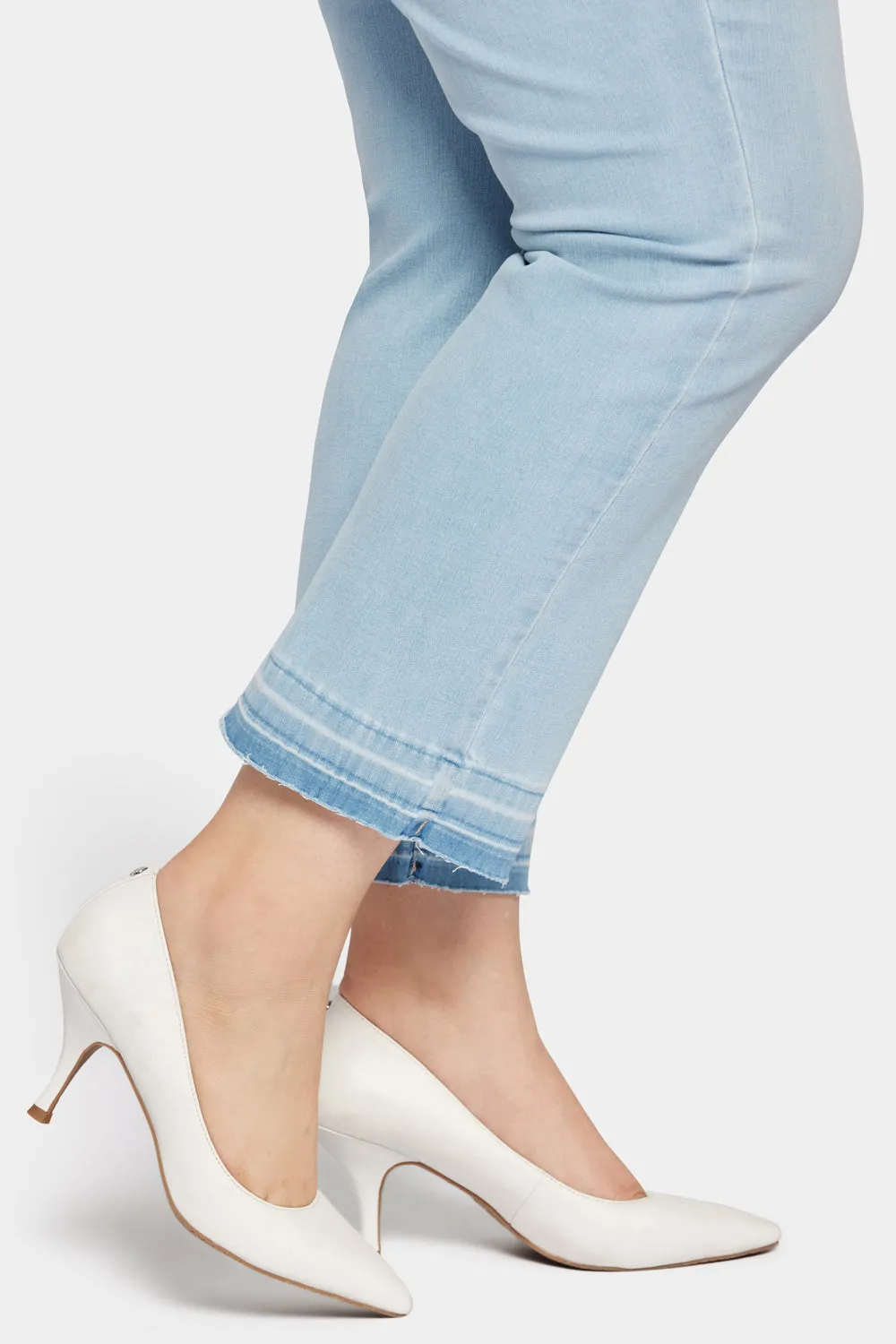 Marilyn Straight Ankle Jeans In Petite Plus Size - Brightside