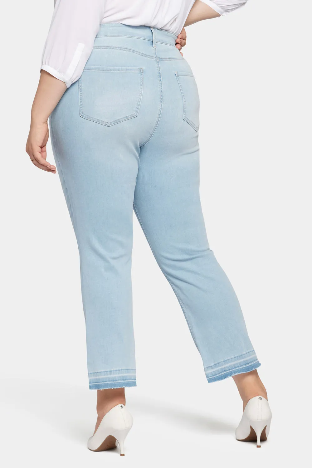 Marilyn Straight Ankle Jeans In Petite Plus Size - Brightside