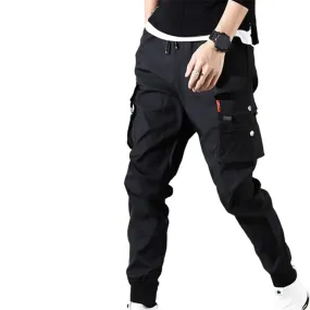 Men's Jogging Overalls Casual Pocket Men's Pants Solid Color Thin Spring Summer Men's Sports Pants