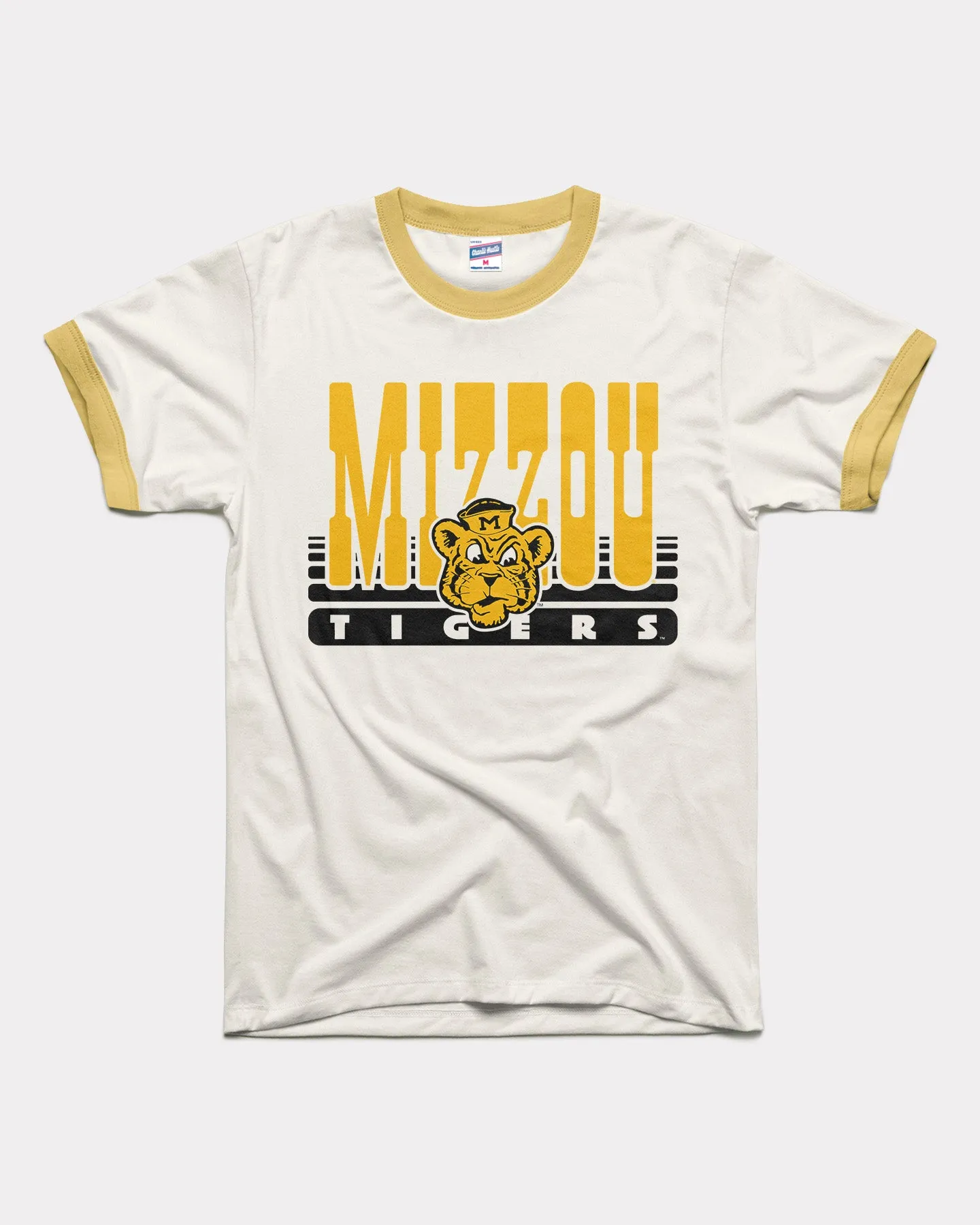 Missouri Tigers 70s White & Butter Unisex Ringer