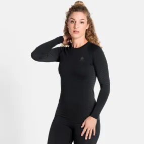 ODLO Women's Performance Warm Long Sleeve Crew Base Layer {O-196191}