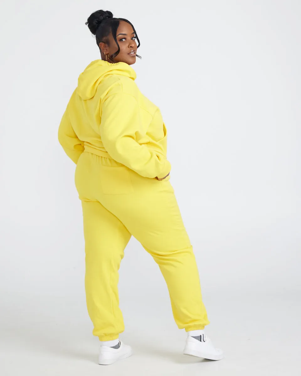 OFUURE Hoodie Jogger Set -YELLOW