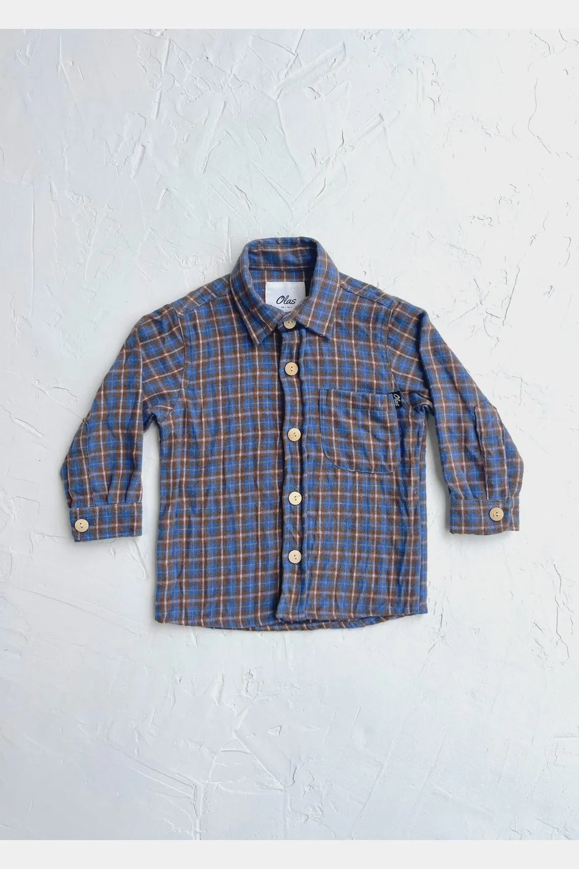 OLAS SUPPLY - Woodford mini flannel - blue