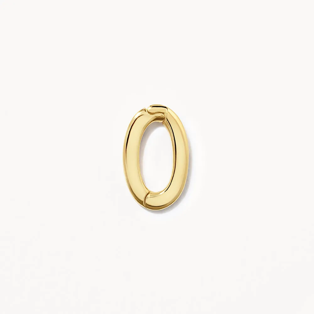 Oval Pendant Clasp in 10k Gold