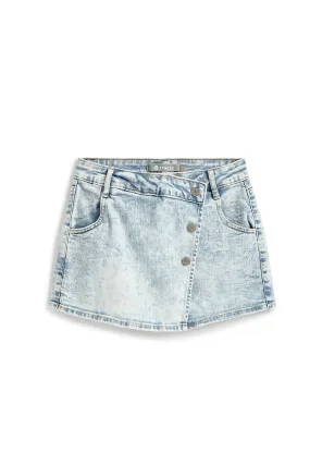 Overflap Skort In Light Indigo