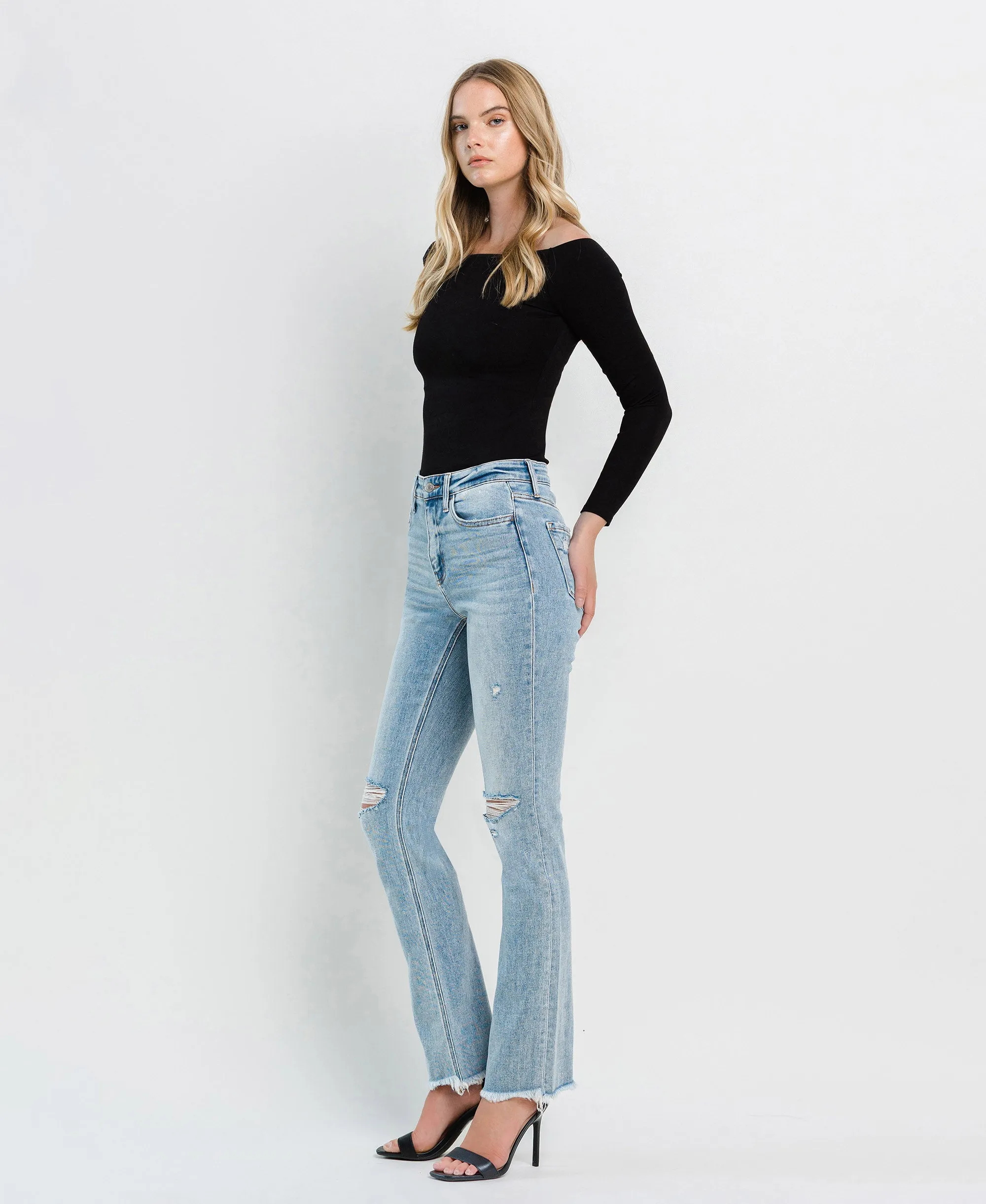 Pamper - High Rise Slim Straight Jeans