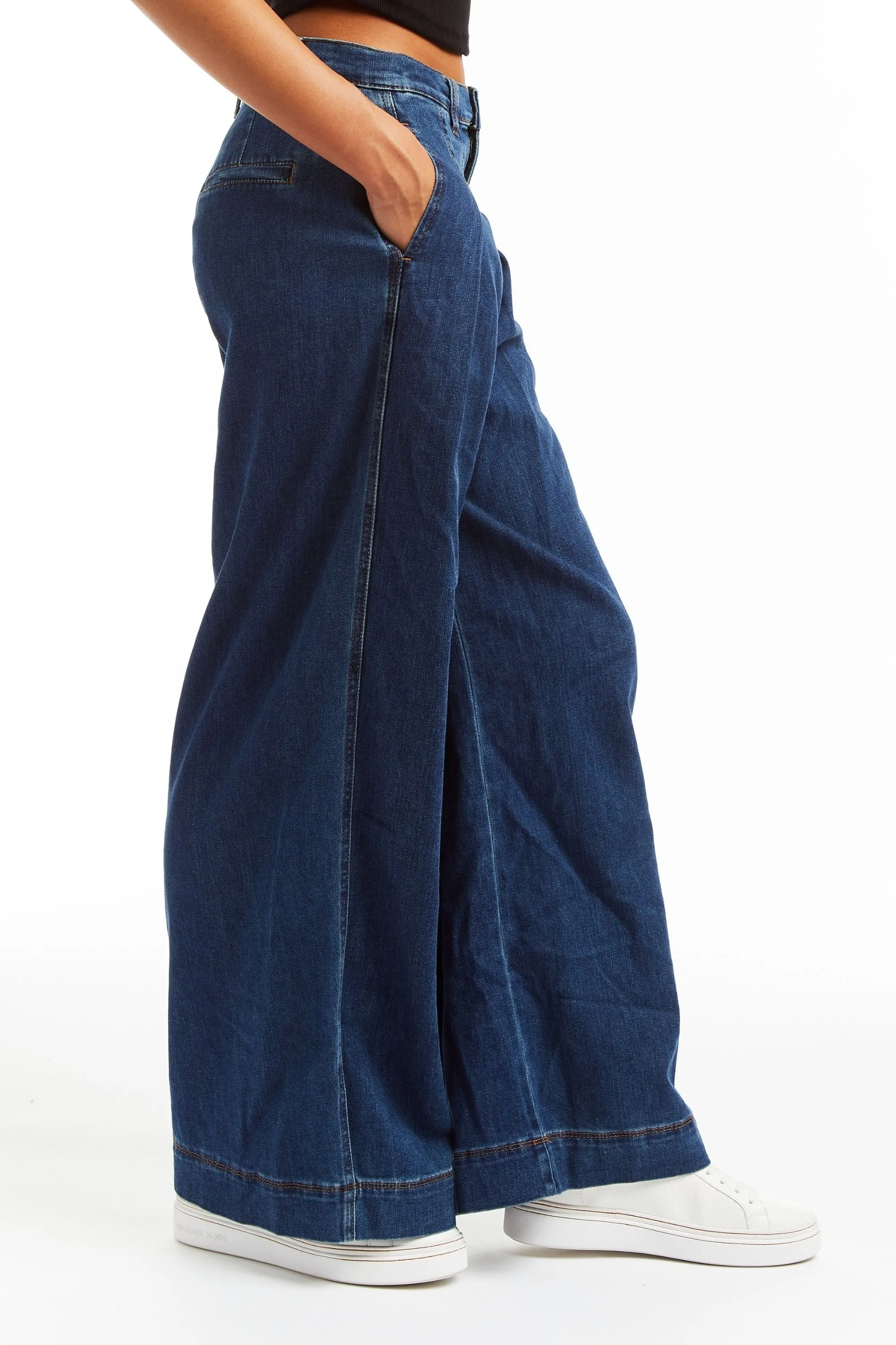 Pleated Wide Leg Pants