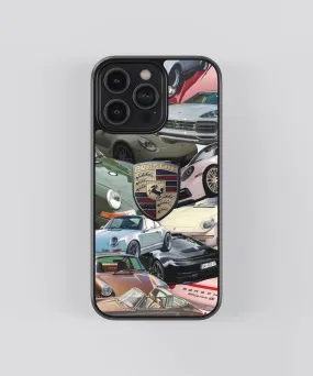 Porsche Vintage Glass Phone Case Cover