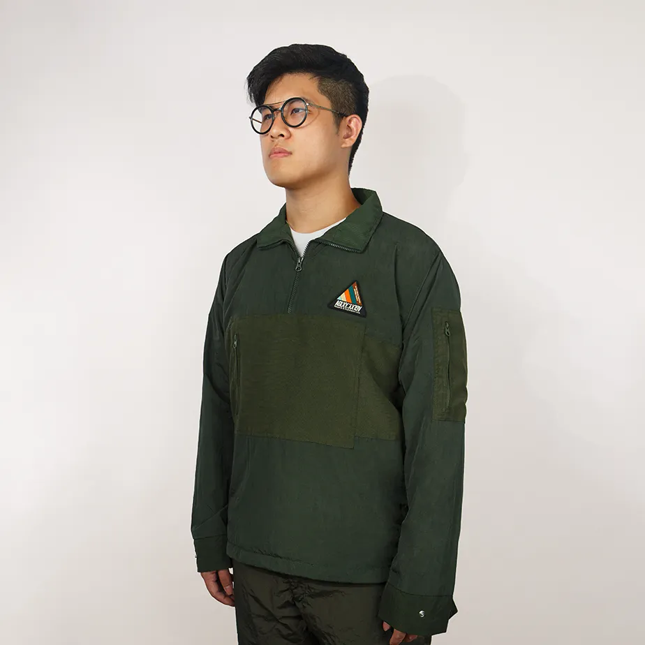 R&E Unit Half Zip Jacket 018 - Olive