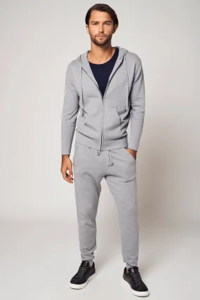 Refined Zip-Up Cotton Hoodie SET