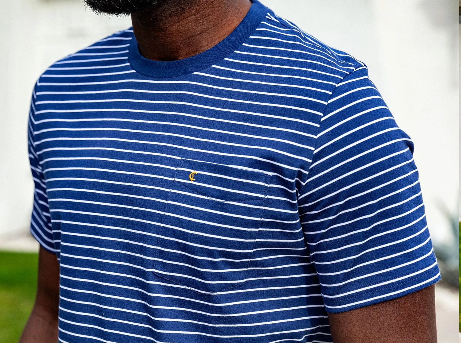 Ringer T-Shirt - Wayne Stripe - Navy