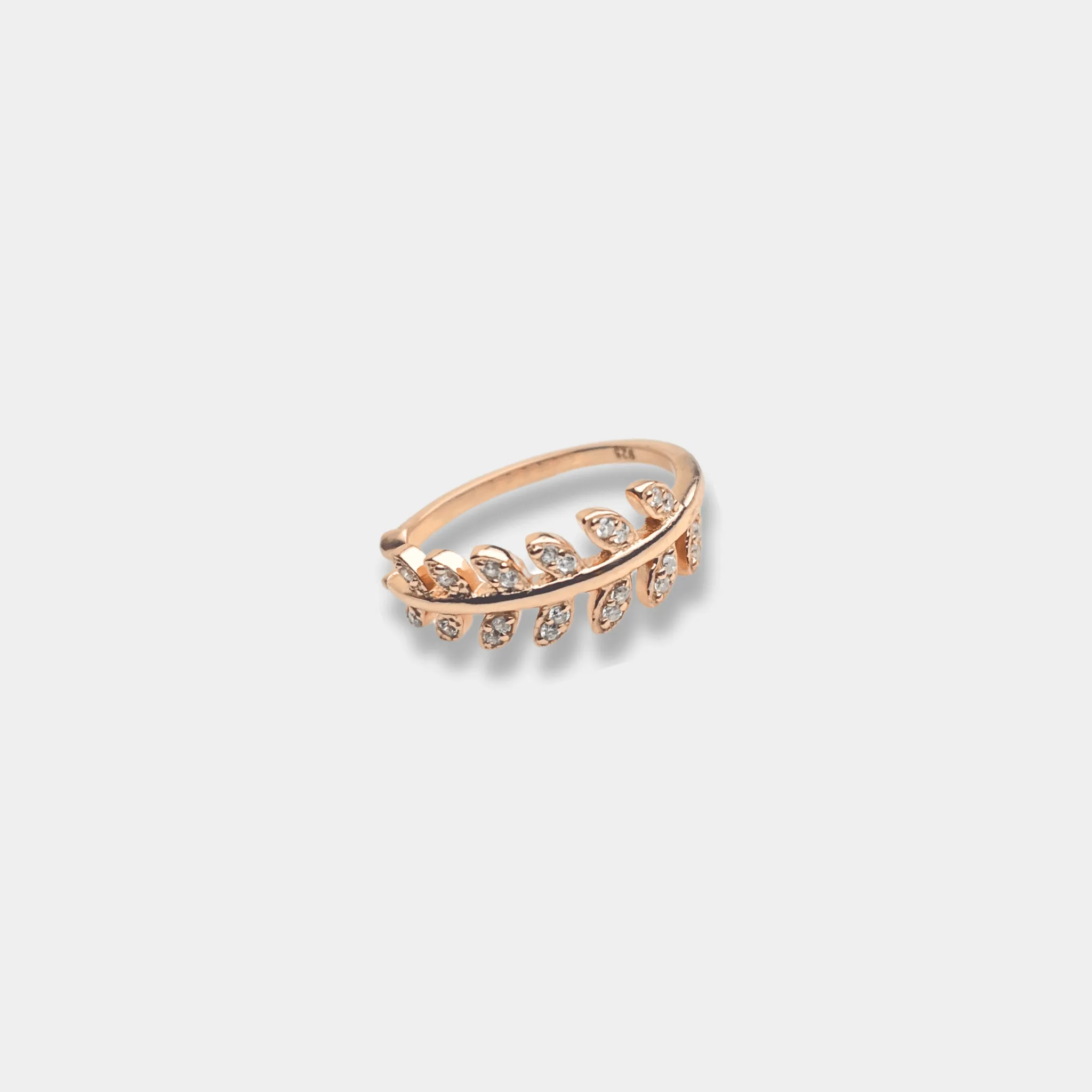 rose gold Leafy Elegance Ring