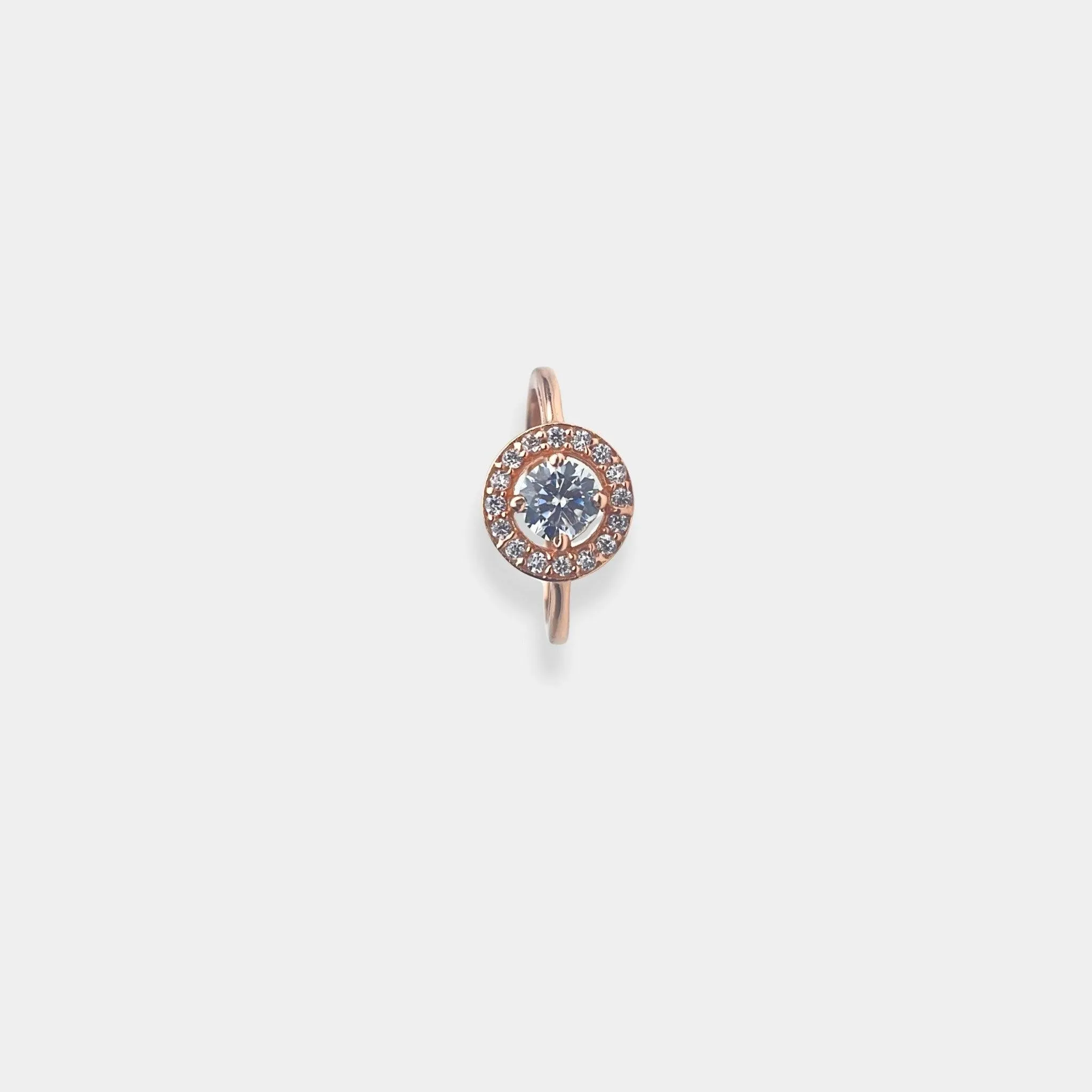 Rose Gold Timeless Frost Lux Ring