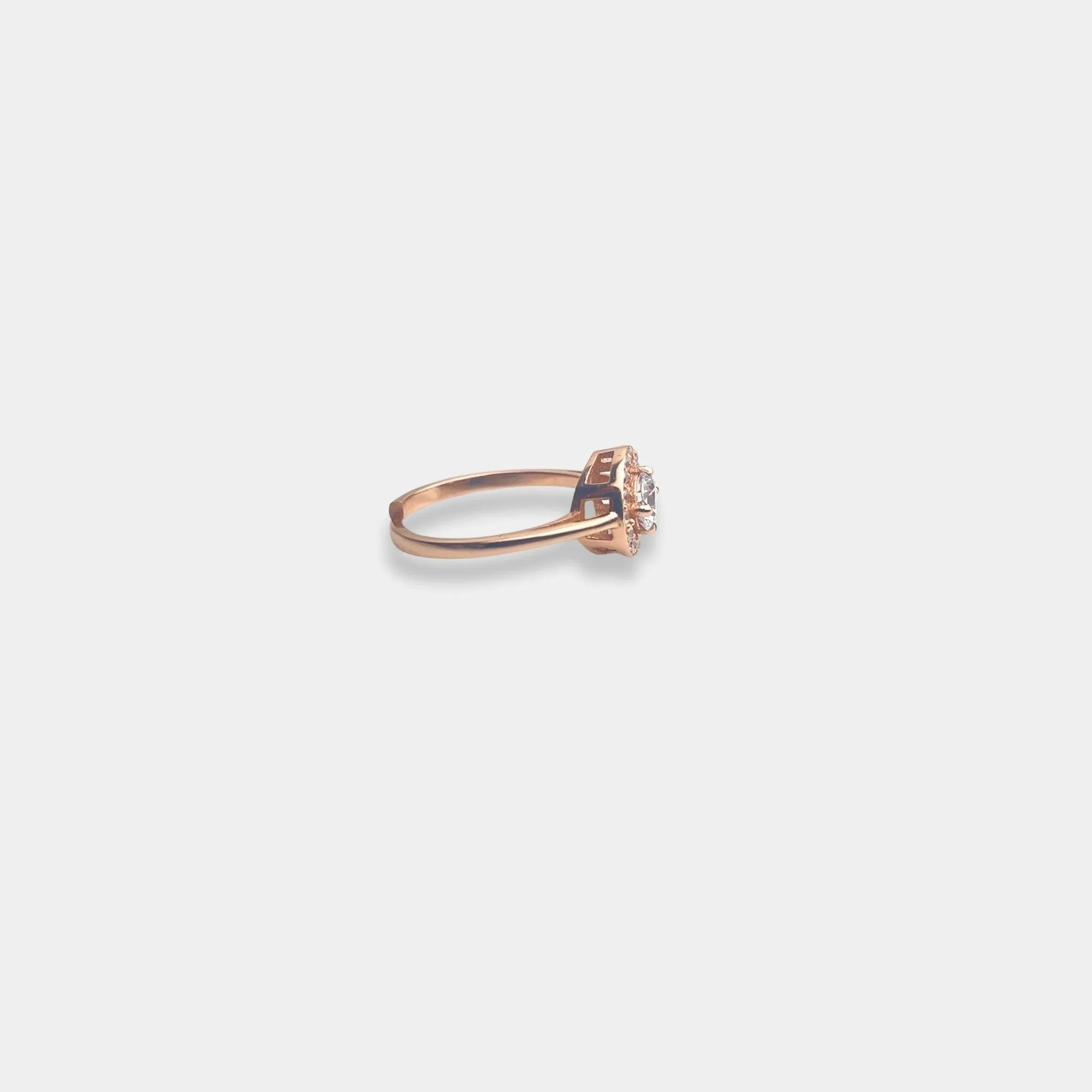 Rose Gold Timeless Frost Lux Ring