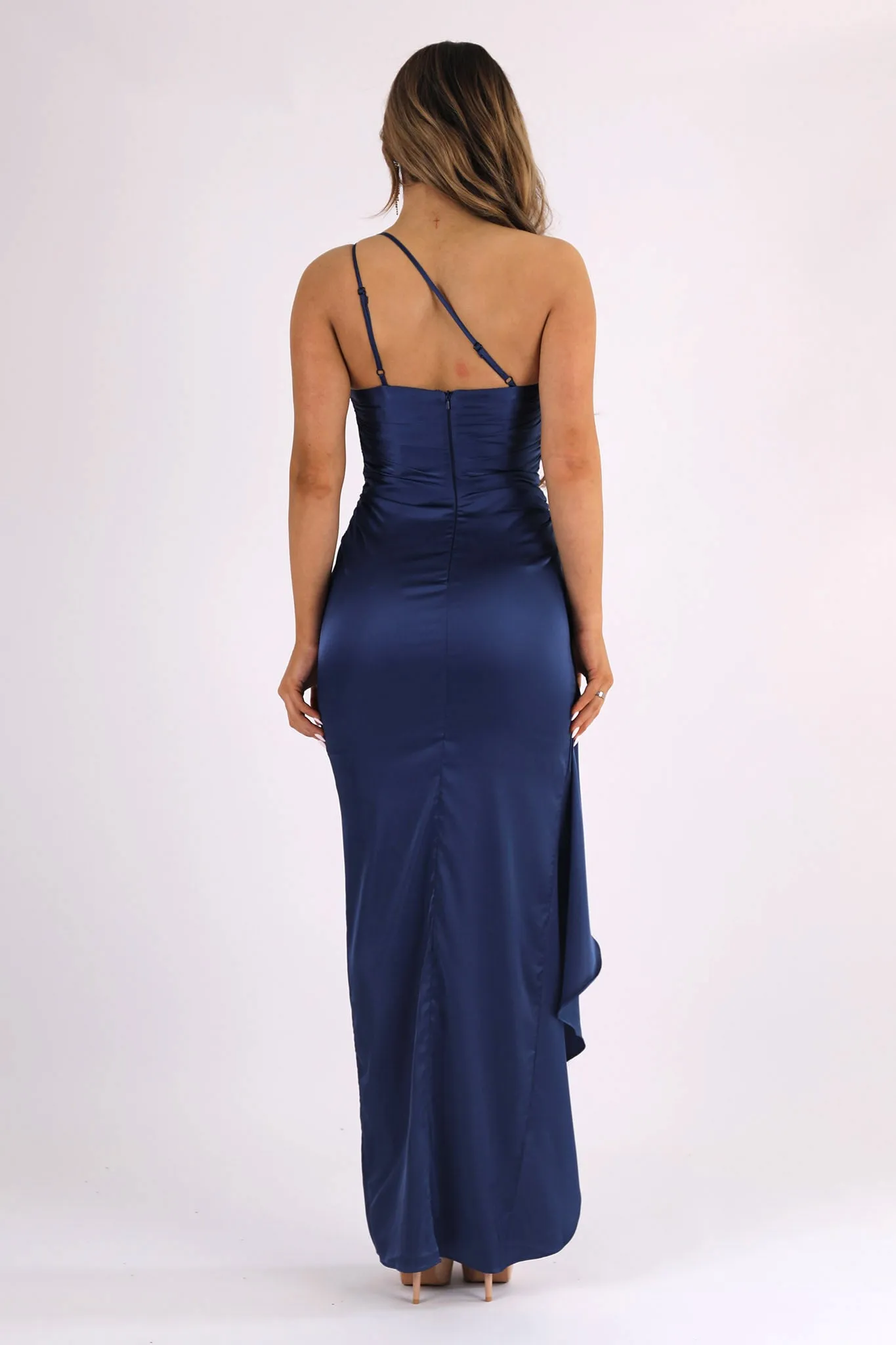 Shay One Shoulder Maxi Dress - Navy