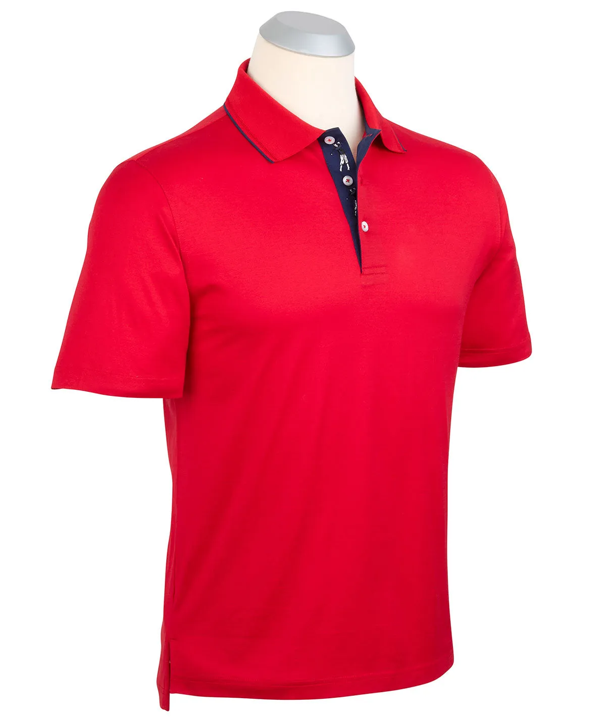 Signature 100% Mercerized Cotton Solid Polo Shirt with Tipping