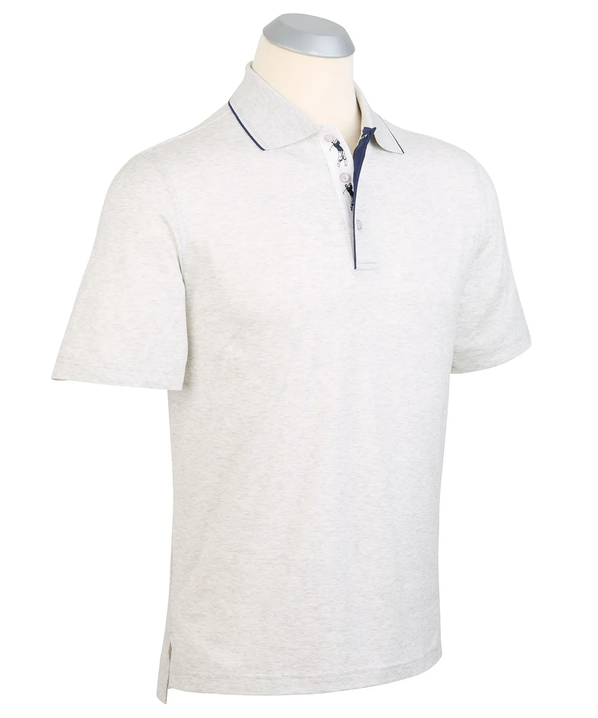 Signature 100% Mercerized Cotton Solid Polo Shirt with Tipping