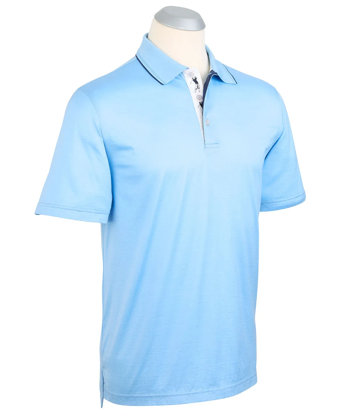 Signature 100% Mercerized Cotton Solid Polo Shirt with Tipping