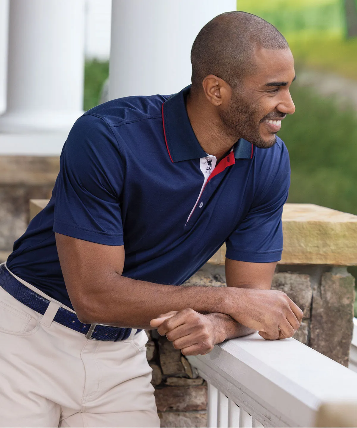 Signature 100% Mercerized Cotton Solid Polo Shirt with Tipping