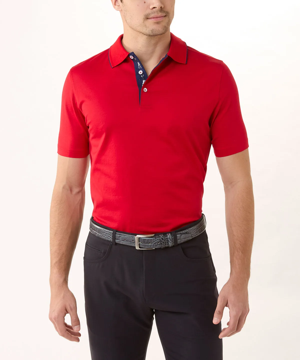 Signature 100% Mercerized Cotton Solid Polo Shirt with Tipping