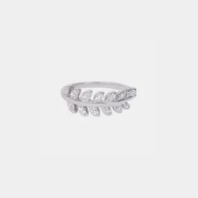 silver Leafy Elegance Ring